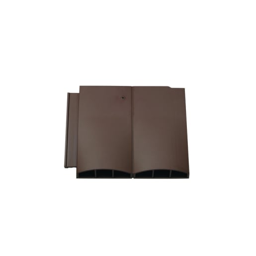 Klober Profile-Line Twin Plain Tile Vent 273 x 330mm Brown