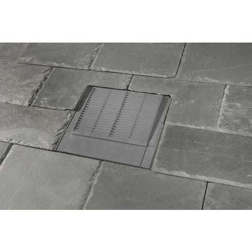 Klober Mini Uni In-Line Slate Vent 450 x 300 x 147.5mm Slate Grey