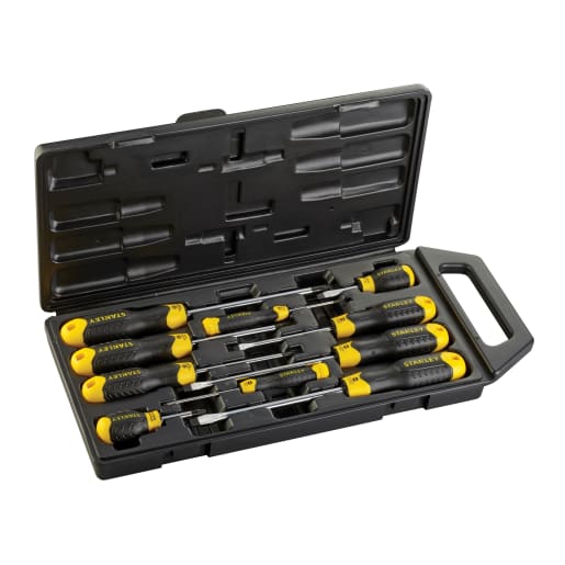 STANLEY Cushion Grip Screwdriver Set 10 Piece