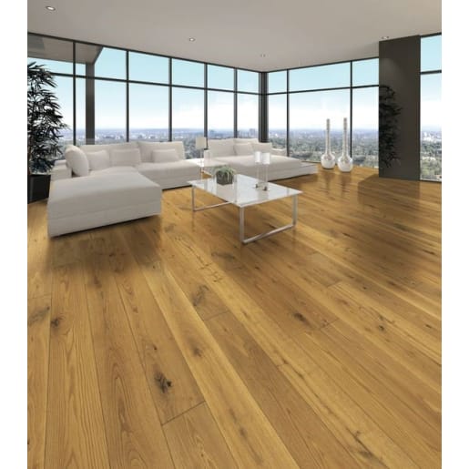 Tuscan Vintage Light Smoked Oak Engineered Wood Flooring 115 x 190 x 1900mm 2.88m²