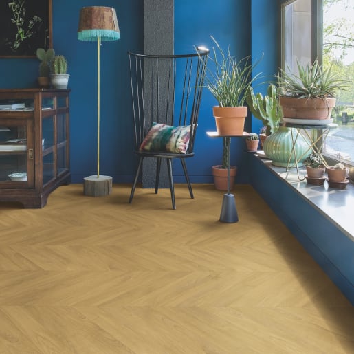 Quick-Step Impressive Patterns Chevron Oak Natural 8mm Laminate Flooring