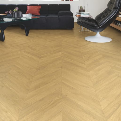 Quick-Step Impressive Patterns Chevron Oak Natural 8mm Laminate Flooring