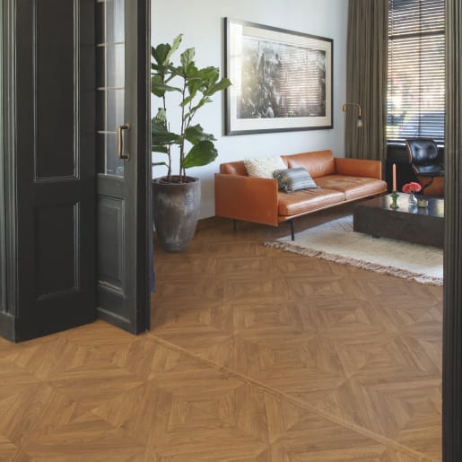 Quick-Step Impressive Patterns Chevron Oak Brown 8mm Laminate Flooring