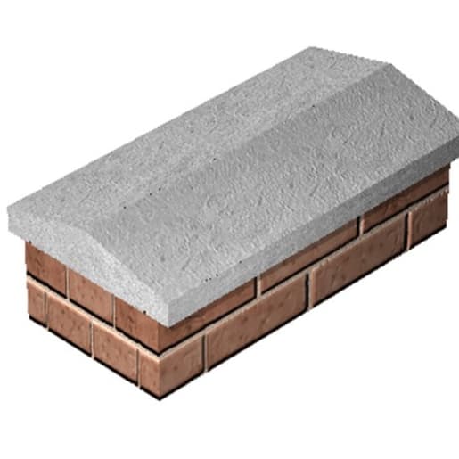 Supreme Concrete Twice Weathered Coping 610 x 165 x 60mm Grey