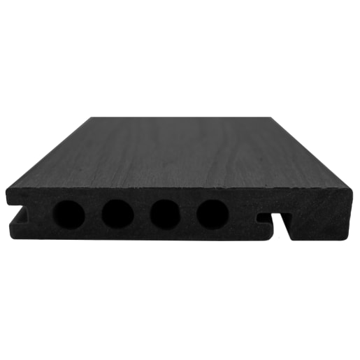 Piranha Hunter Composite Edging Board 25 x 136 x 3600mm Anthracite