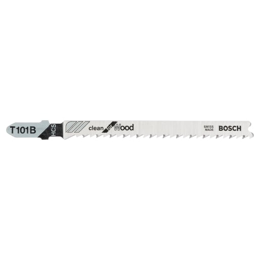 Bosch Jigsaw Blade Clean for Wood 100mm Steel Pack of 5