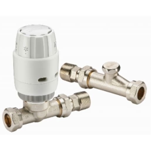 Danfoss Bi-Directional TRV & Lockshield Valve 15mm