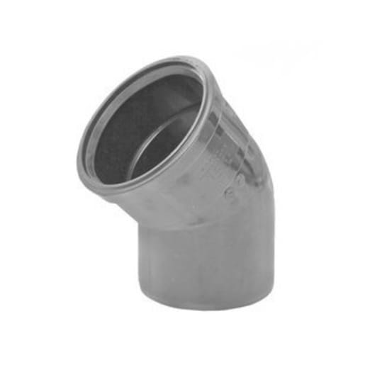 Polypipe Soil 135° Single Socket Bend 110mm White SB412W