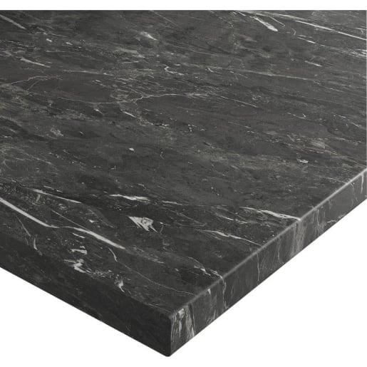 Jewson Post Formed Laminate Worktop 3m x 600 x 38mm Marmo Nero 