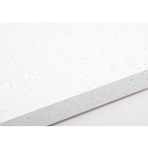 Jewson Square Edged Laminate Breakfast Bar 3m x 900 x 38mm Strass Blanc