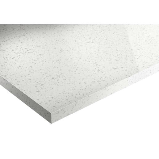 Jewson Square Edged Laminate Breakfast Bar 3m x 900 x 38mm Strass Blanc