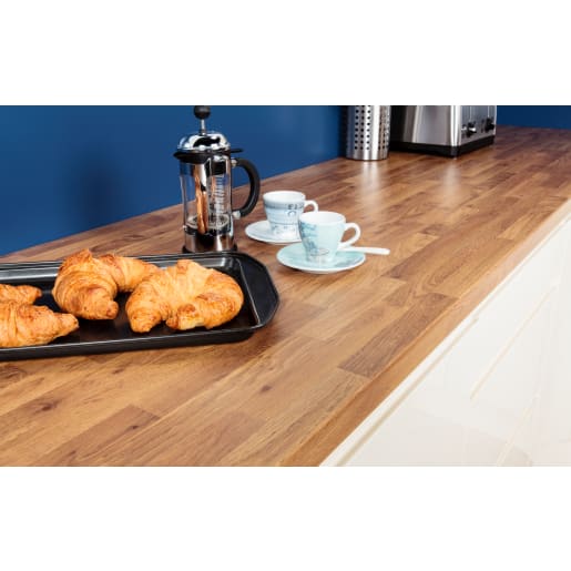 Jewson Post Formed Laminate Breakfast Bar 3m x 900 x 38mm Colmar Oak 