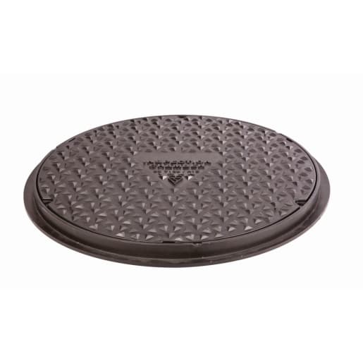 OsmaDrain Round Cover and Frame 450mm Black