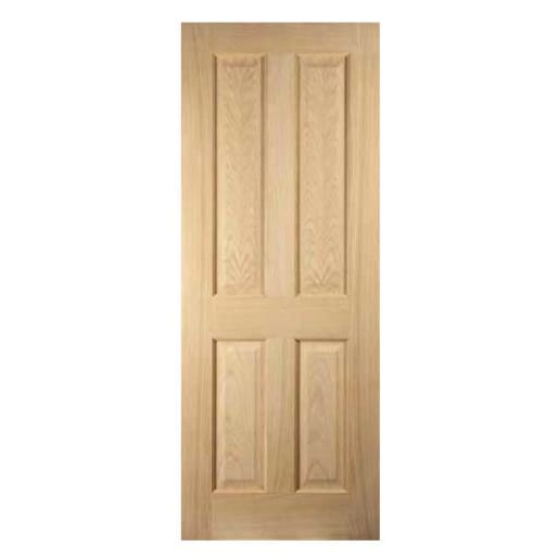 Jewson FSC Oak Regency Door 4-Panel FD30 Fire Check 838mm x 1981mm