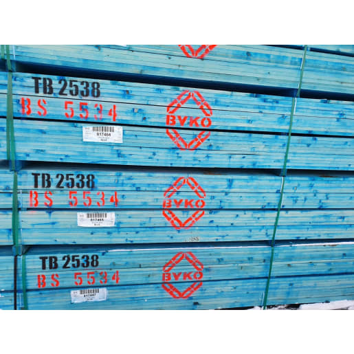 PEFC Premium Treated Sawn Batten 50 x 25mm Blue