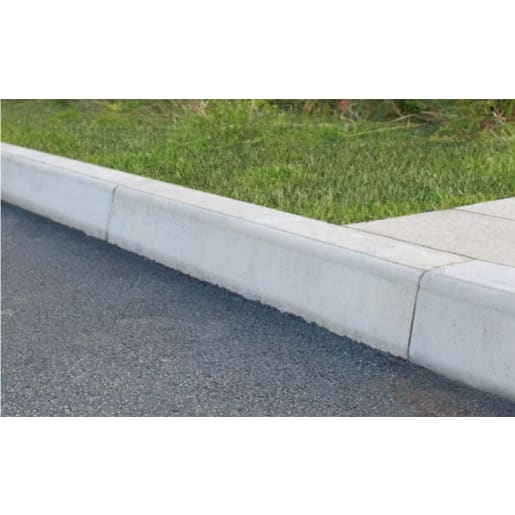 Marshalls Kerb Half Batt Straight 125 x 255 x 914mm Grey