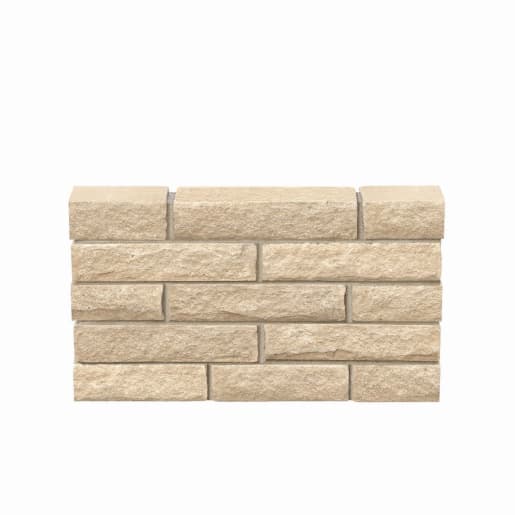 Marshalls Marshalite Pitched Faced Walling 440 x 100 x 140mm 6.1m² Buff