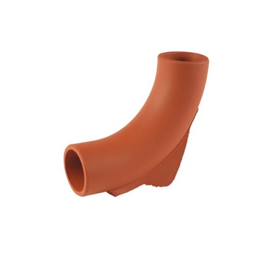 Hepworth SuperSleve HouseDrain 90° Rest Bend 100mm Brown