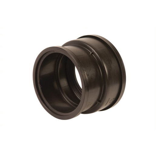 Hepworth SuperSleve HouseDrain Adaptor 150 x 100mm Black