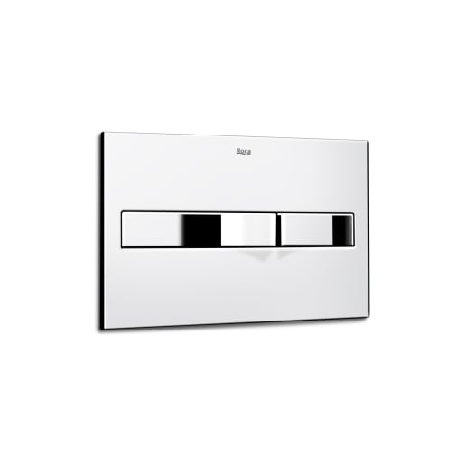 Roca In-Wall PL2 Dual Flush Plate Concealed Chrome
