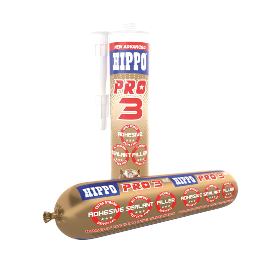 Hippo Pro 3 Adhesive, Sealant & Filler 310ml Clear