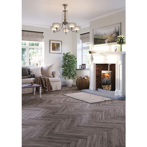 Malmo Vantaa Stick Down Herringbone Vinyl Flooring 610 x 100 x 2.5mm