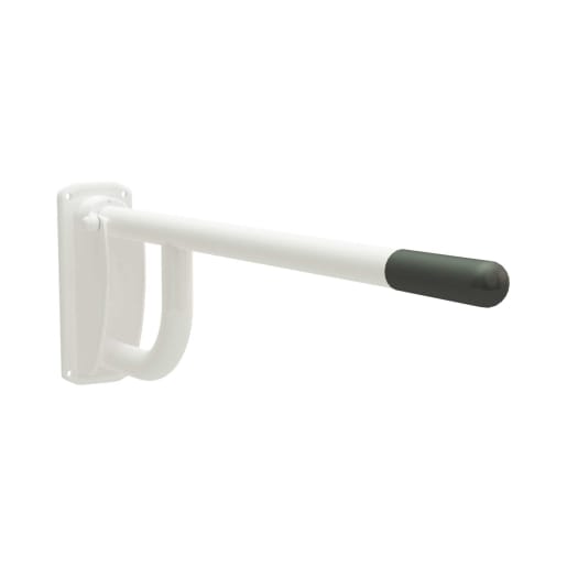 Bathex Single Arm Hinged Support Rail 35 x 760mm White