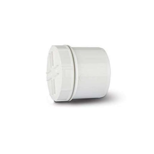Polypipe Screwed Access Plug and Cap 110mm White SA62W