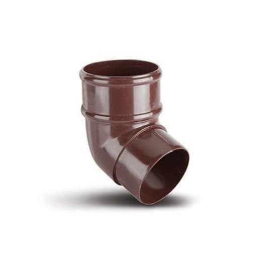 Polypipe 112.5° Round Offset Bend 68mm Brown RR127BR