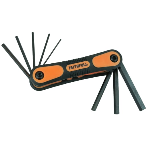 8-Piece Folding Hex Key Set, Metric (MM)