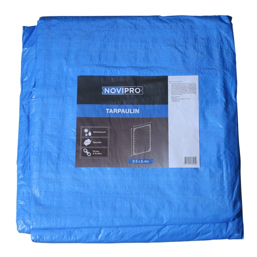 NOVIPro Tarpaulin 70 GSM 3.5 x 5.4m (W x L) Blue