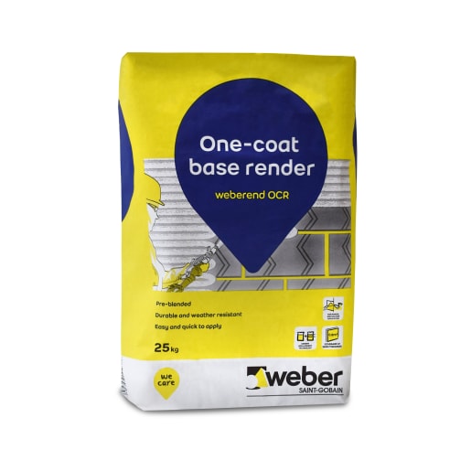 Weberend OCR One Coat Base Render 25kg Grey