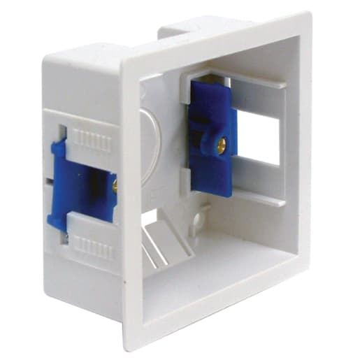 BG Electrical Dry Lining Box 2 Gang 35mm White