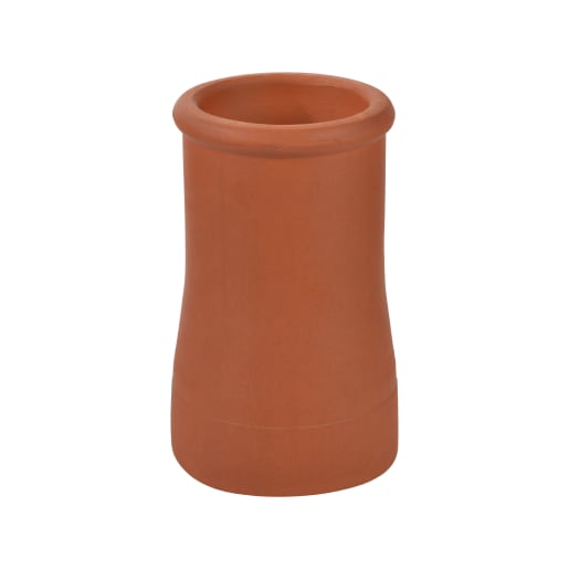 Hepworth Terracotta roll top chimney pot buff height 300mm