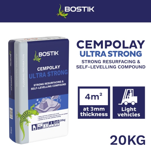Bostik Cempolay Ultra Strong Exterior Self-Levelling Compound 20kg