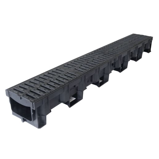 ACO Hexdrain® Drainage Channel with 2 x Heelguard™ Gratings 1000mm B 125