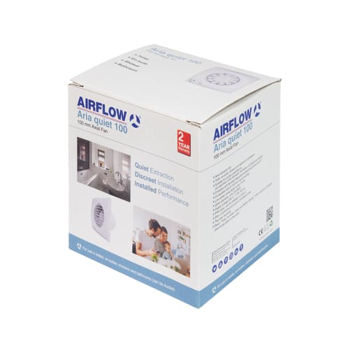 Airflow Aria Quiet 100 T Extractor Fan