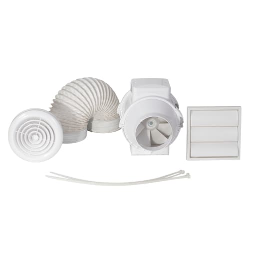 Airflow Aventa In-Line Fan Shower Kit 100 T
