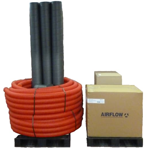 Airflow DV65 Entro-V MVHR Kit For 116m² Dwelling - 2 Pallets