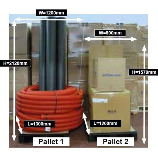 Airflow DV82 Entro-V MVHR Kit For 184m² Dwelling - 2 Pallets