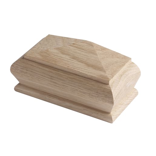 Richard Burbidge Trademark White Oak Pyramid Half Cap 115 x 57 x 50mm 