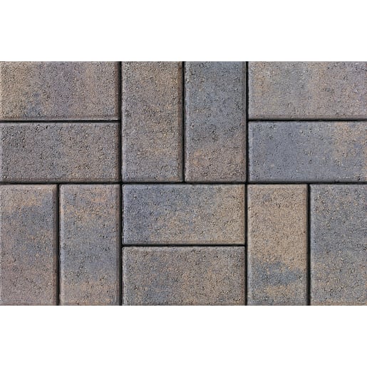 Tobermore Pedesta Block Paving 200 x 100 x 50mm Bracken 