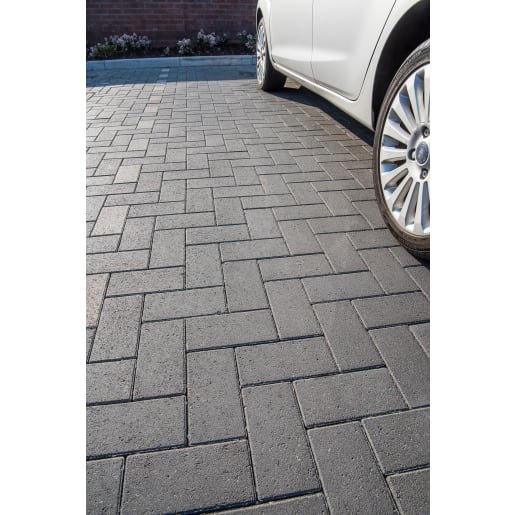 Tobermore Pedesta Block Paving 200 x 100 x 50mm Charcoal 