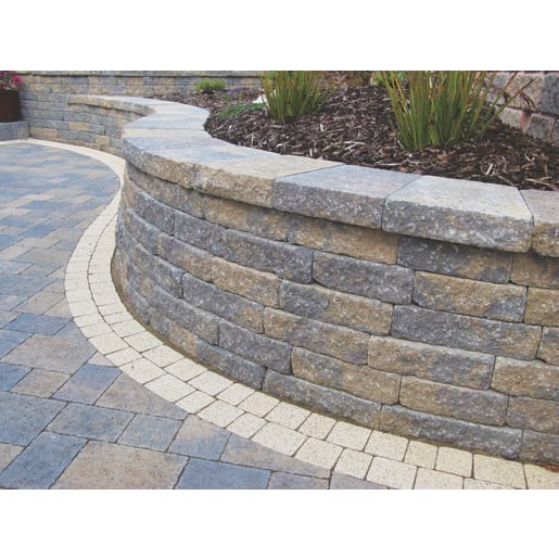 Tobermore Secura Lite Mortar Free Retaining Wall Bracken 