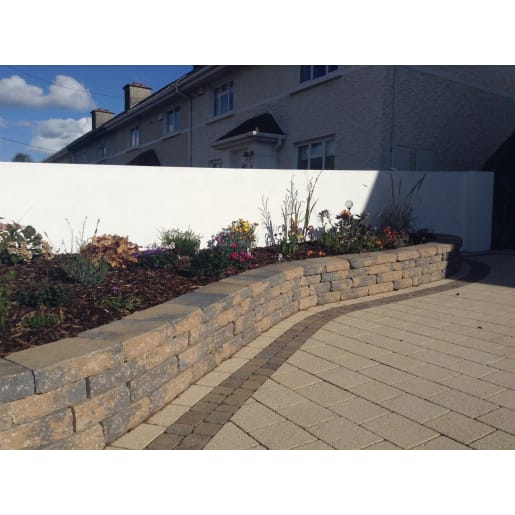 Tobermore Secura Lite Mortar Free Retaining Wall Bracken