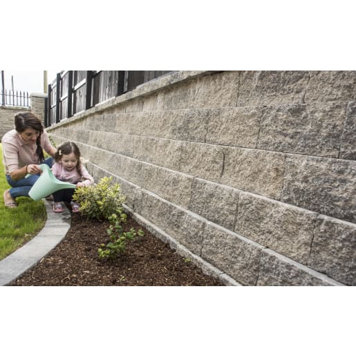 Tobermore Secura Grand Retaining Wall Block 400 x 230 x 200mm Slate