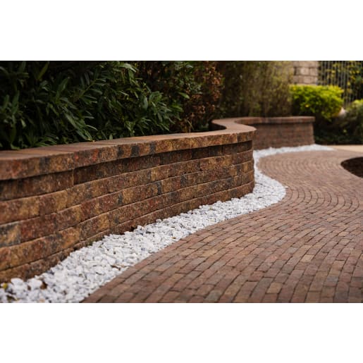 Tobermore Secura Lite Wall Coping 300/235 x 330 x 70mm Heather