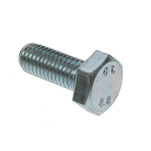 Grade 8.8 High Tensile Hexagon Set Bolt M12 x 180mm Bright Zinc Plated Box of 25