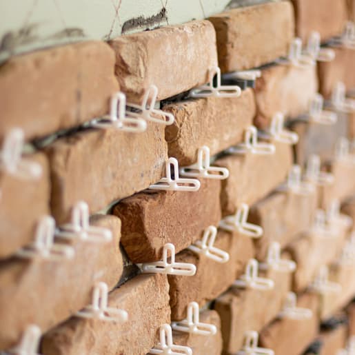 The Brick Tile Company Brick Slips Tile Spacers 10mm White - Bag of 200