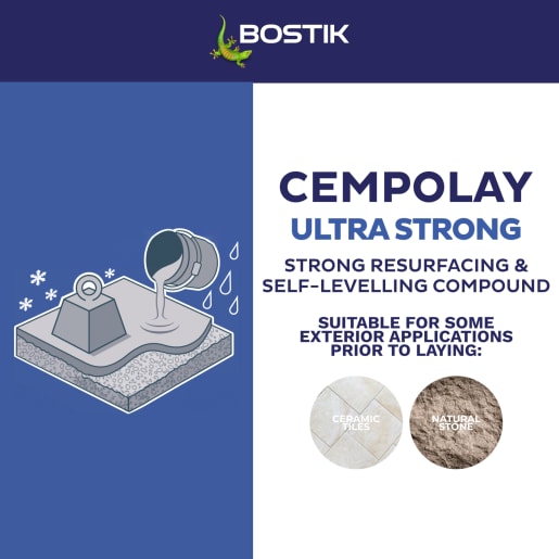 Bostik Cempolay Ultra Strong Exterior Self-Levelling Compound 20kg